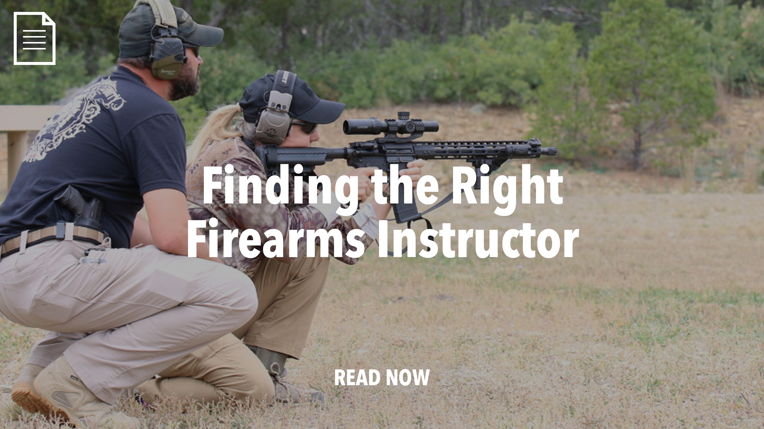 Finding the Right Firearms Instructor
